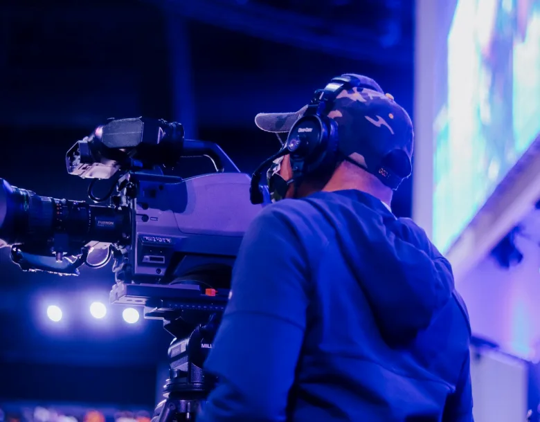 Crew at a live event